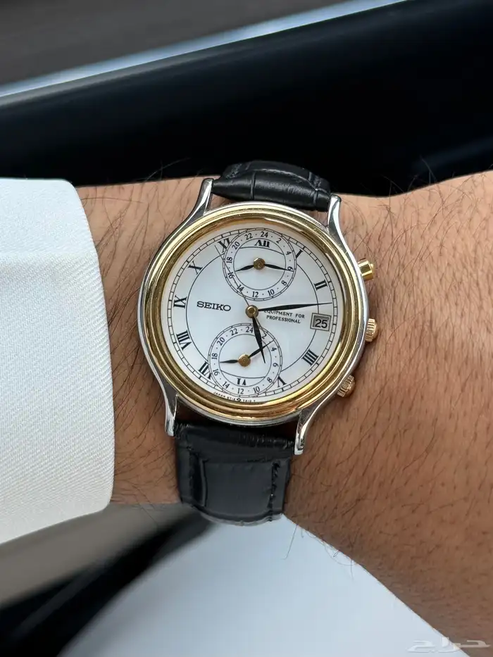 ساعة سيكو يابانية توقيت ثلاثي ( تم البيع ) 1