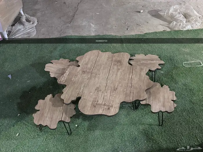 طاولات خشب شكل شجر طبيعي تايلندي 4