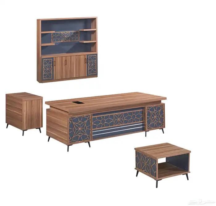 office furniture جديد اثاث مكاتب طقم فخم مكتب مدير و كراسي 5
