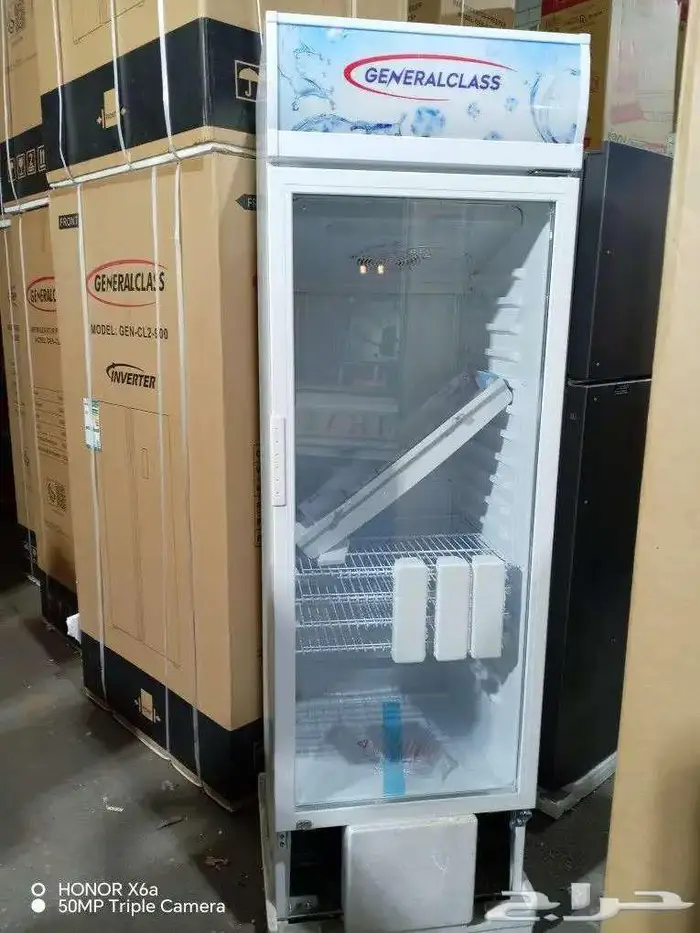 ثلاجه باب زجاج جنرال 0