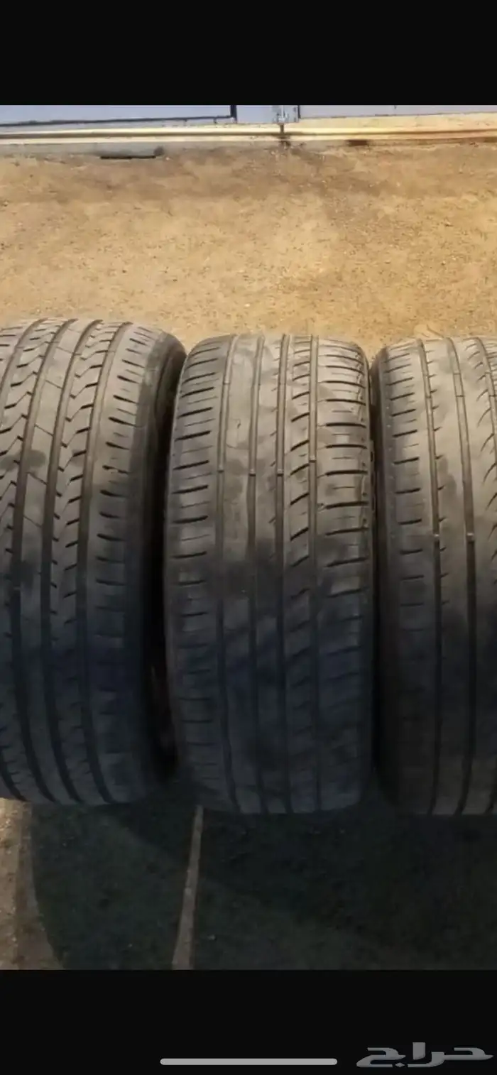 طقم كفرات مقاس 17 مستخدم نظيف 0