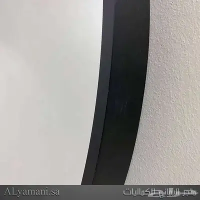 مرايا جدارية دائرية كبيرة 100x100 سم 4