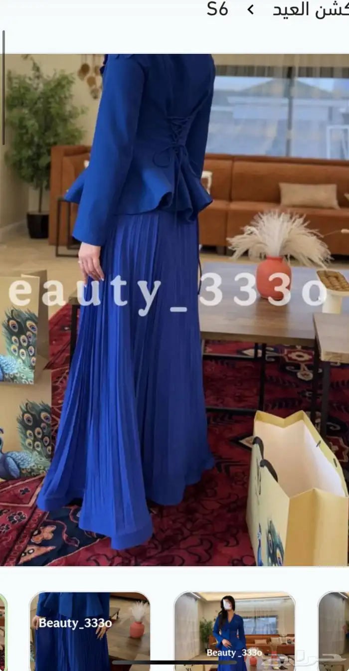 لبس جديد غير ملبوس من قطعتين تنوره وبلوزه 2