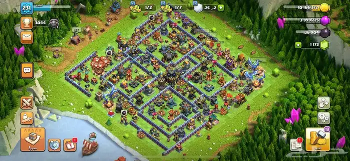 قرية كلاش اوف كلانس تاون هول 17 شبه ماكس Clash of Clans 0