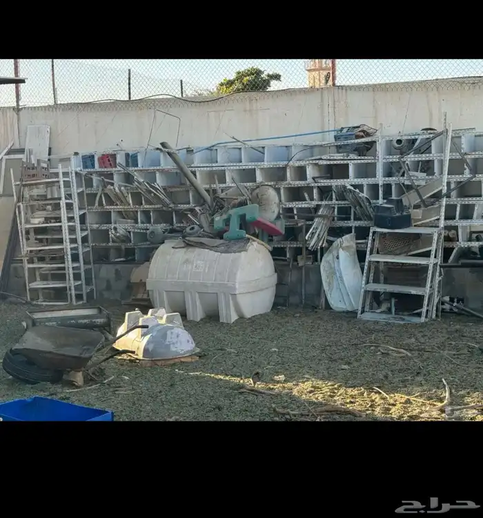 سكراب حديد وألمنيوم ونحاس بالخرج للبيع بالطن حياكم 8