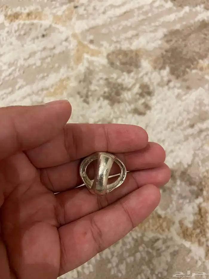 خاتم فضة سميكه 4