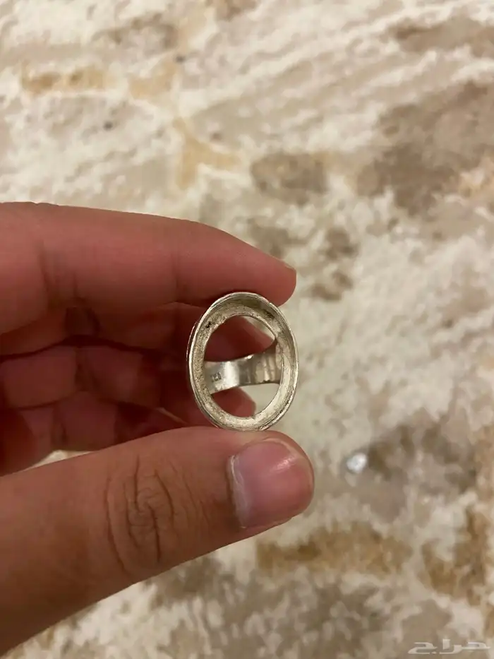خاتم فضة سميكه 3