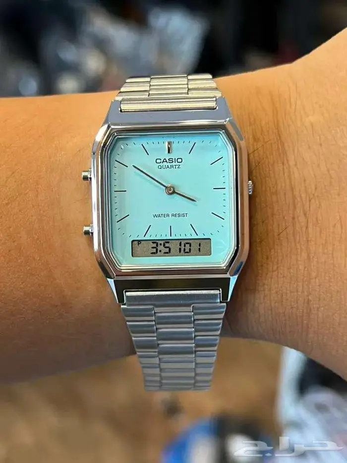 ساعة كاسيو فنتج aq 230 ألوان متعددة ( تيفاني وألوان أخرى ) 5