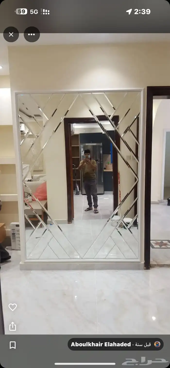 تفصيل مرايا حسب الطلب وجميع المقاسات 7