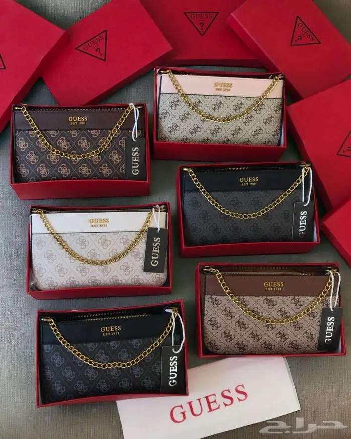 شنط جيس مستطيلة شنطات قيس متوفر عدة انواع واشكال غيس Guess 16