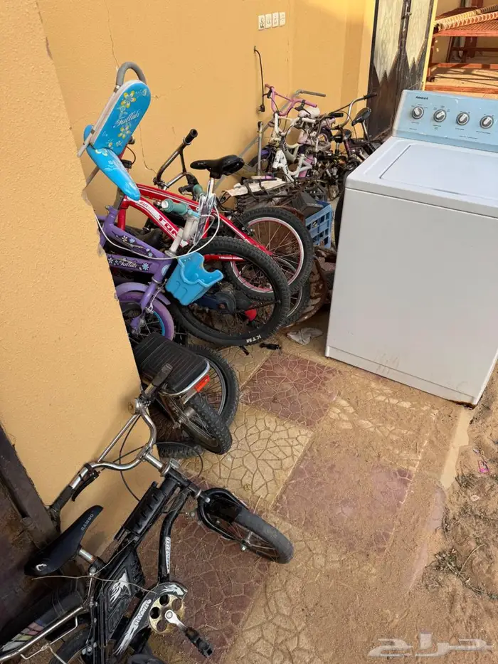 للبيع غساله مع سياكل 3