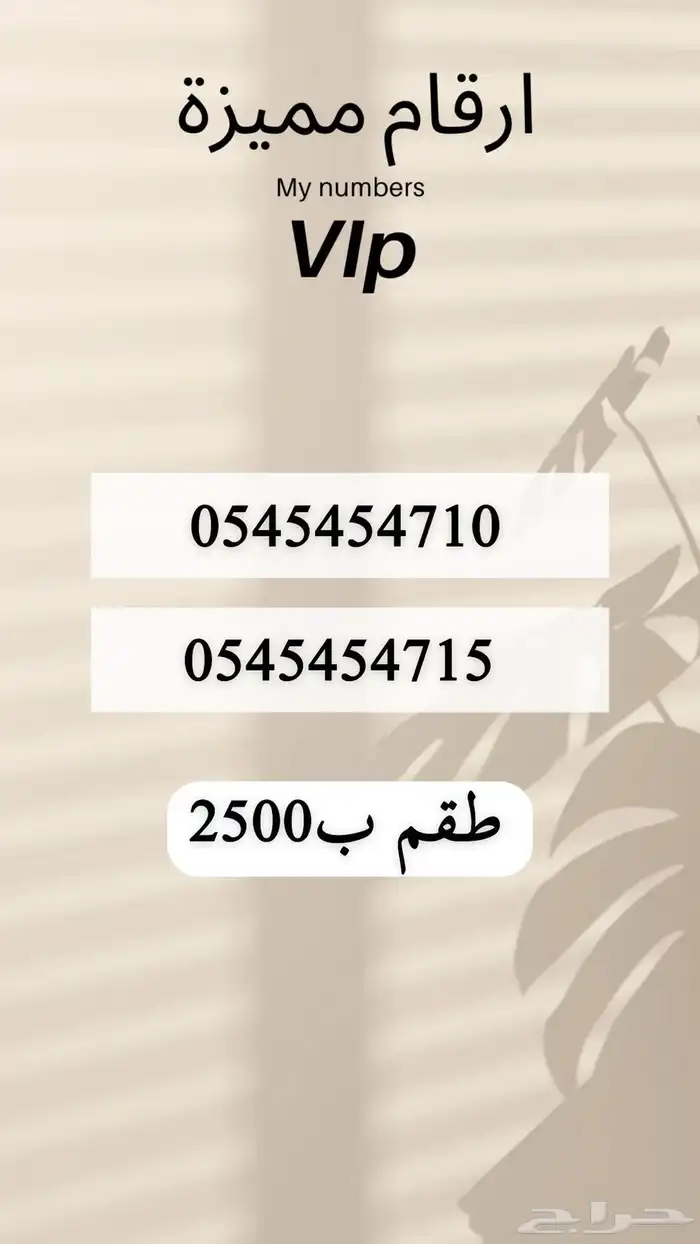 ارقام مميزه والنقل فوري 53