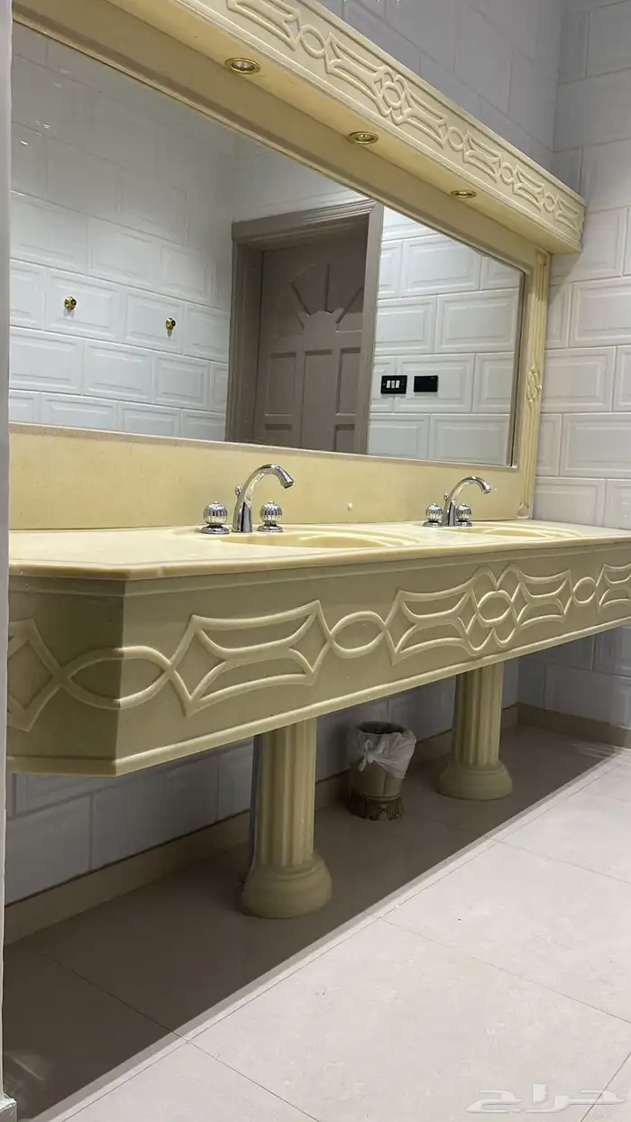 مغسله حوضين رخام 0