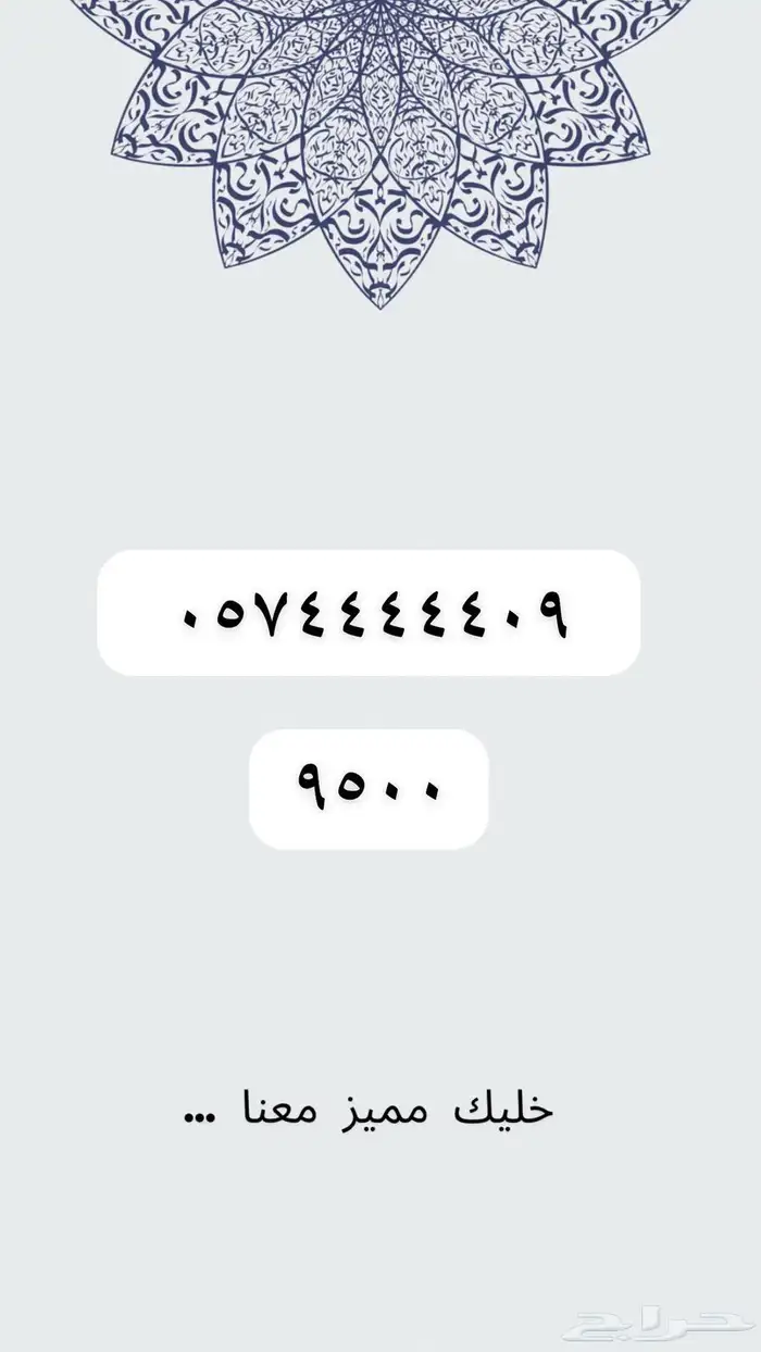 ارقام مميزه والنقل فوري 58