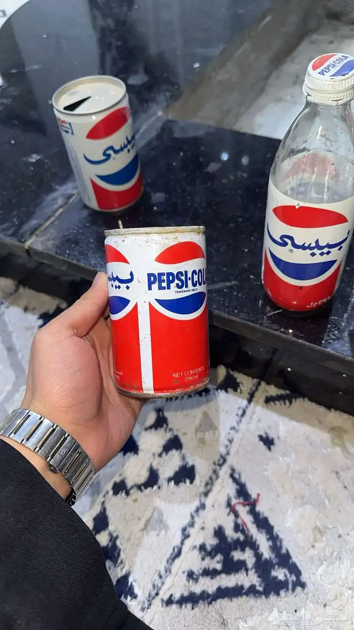 علب ببسي قديمه تراث 2