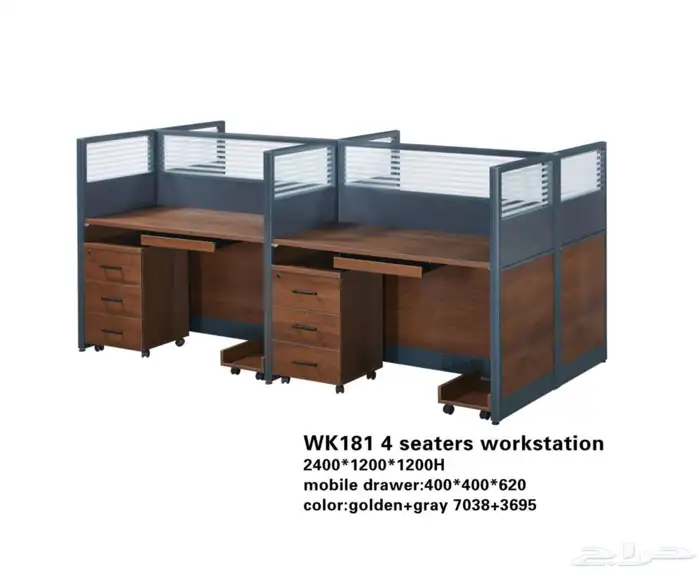 وحده عمل رباعي بارتيشن كراسي و ورك ستيشن workstations 9