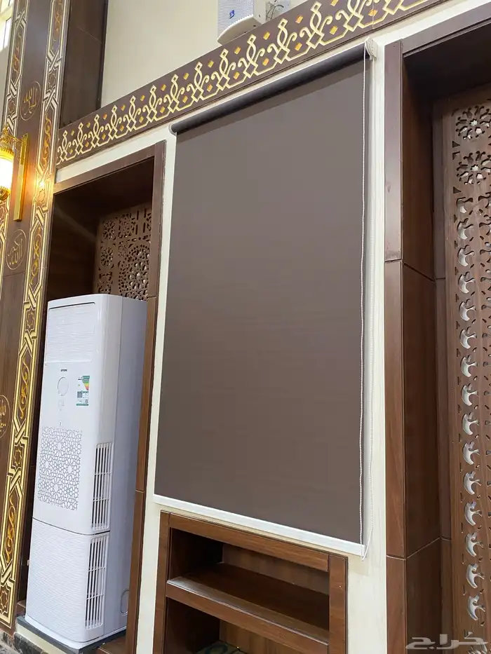 تفصيل ستائر رول بلاك اوت ستاير رول صن سكرين شفاف مع التركيب 4