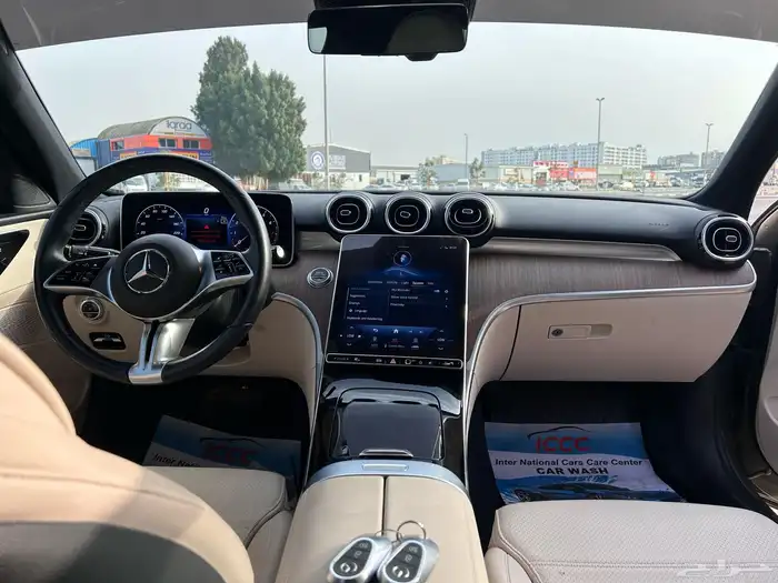 مرسيدس C300 وارد امريكا موديل 2022 بدبي 9