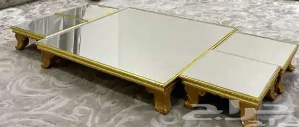 طاولات اراضيه مرايه طاوله كبيره وثلاث صغيره 0