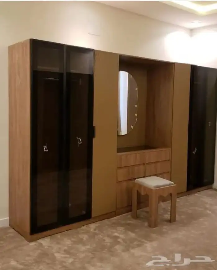 تفصيل غرف نوم تركيب ديكورات خشب والتنجيد 21