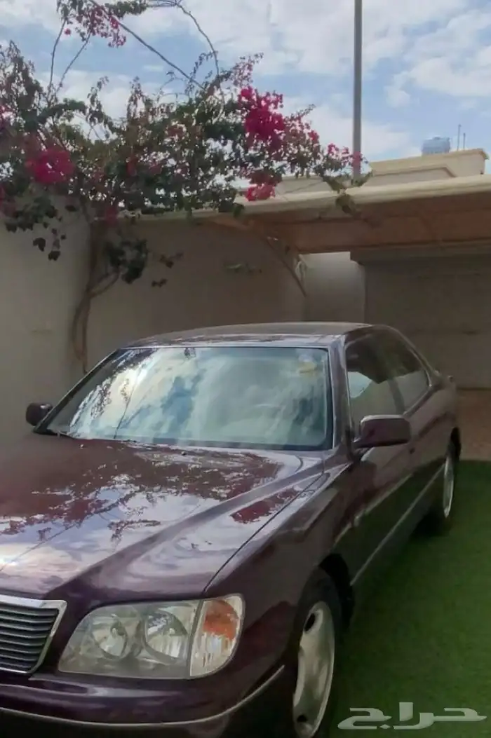 لكزس ال اس 400 سعودي عنابي . مجدد كامل اصلي 3