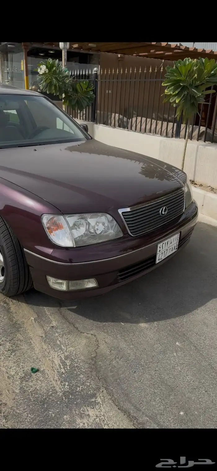 لكزس ال اس 400 سعودي عنابي . مجدد كامل اصلي 6