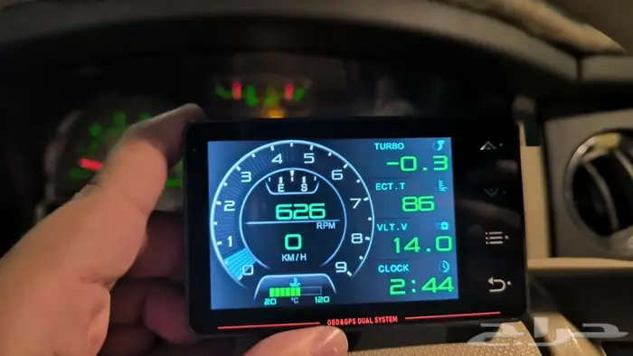 عداد سرعة قيج رقمي يدعم OBD2 و GPS 8