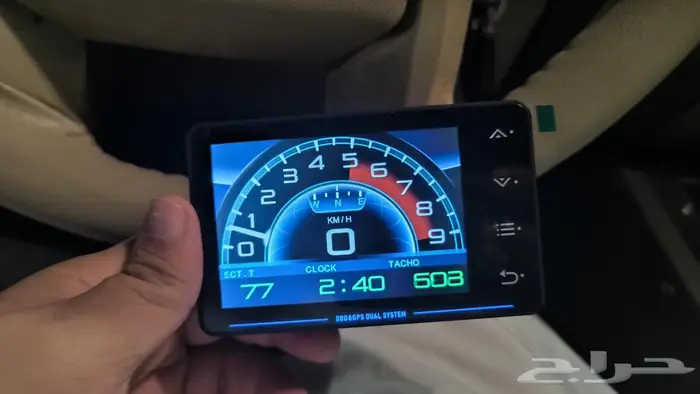 عداد سرعة قيج رقمي يدعم OBD2 و GPS 6