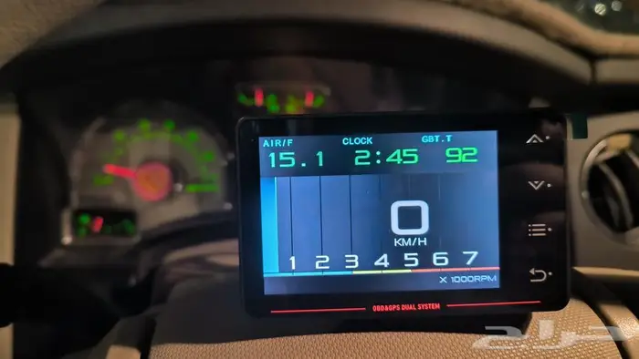 عداد سرعة قيج رقمي يدعم OBD2 و GPS 4