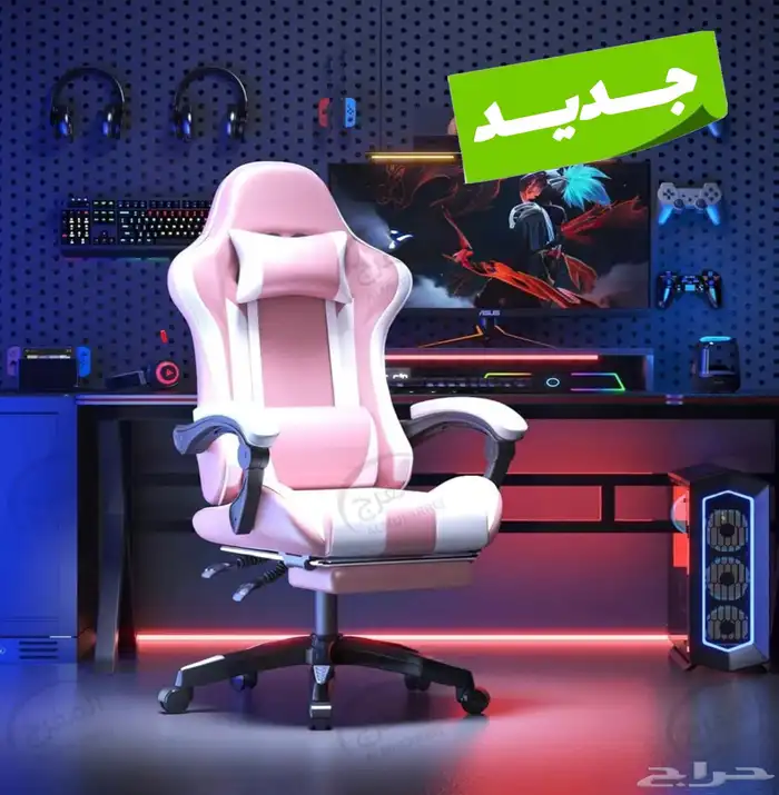 كرسي قيمنق وردي gaming chair 0