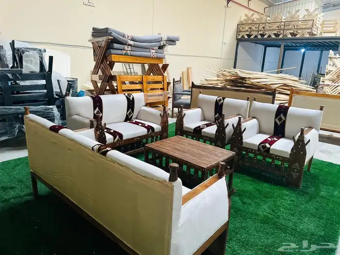 أطقم جلسات خشب 4