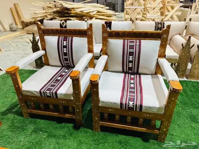أطقم جلسات خشب 9