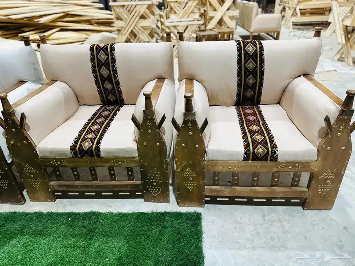 أطقم جلسات خشب 2