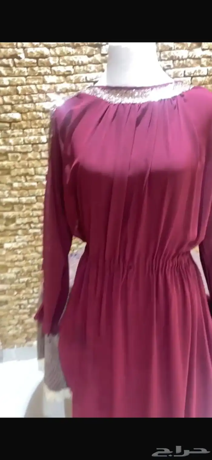 فستان شيفون طويل سهره 0