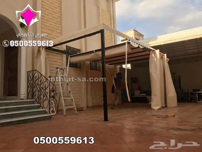 مظلة سيارة متحركة - مظلات متحركة كهربائية بالريموت بالرياض 12