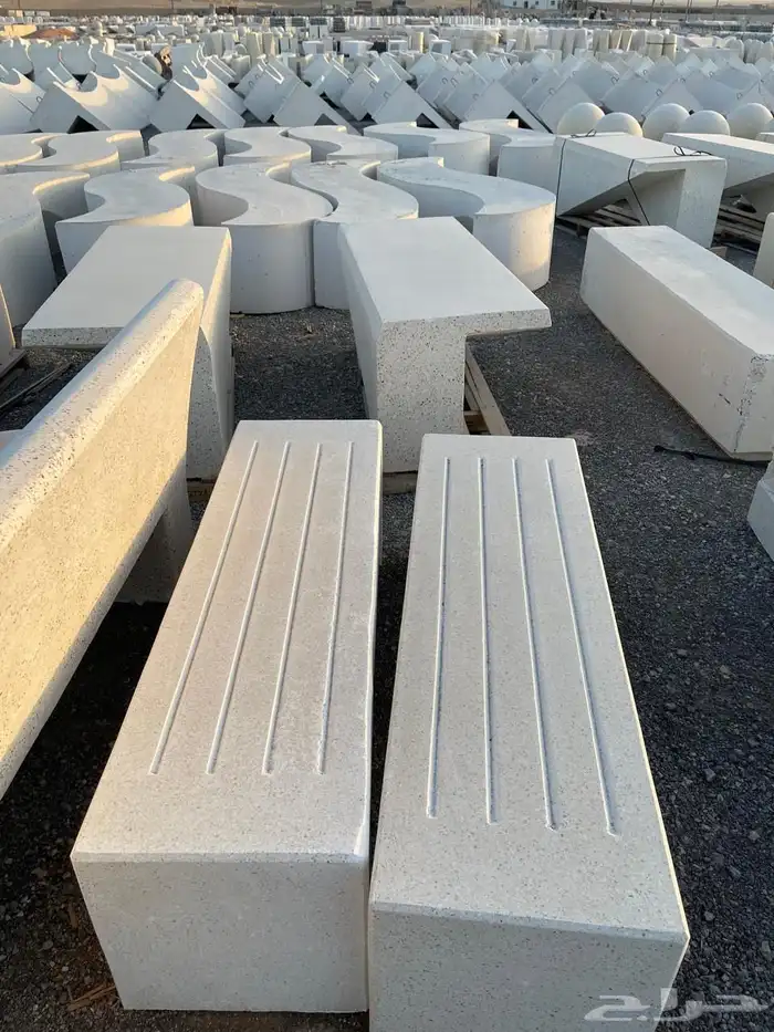 كراسي خرسانيه   تسويرة ارضي احواض زهور 34