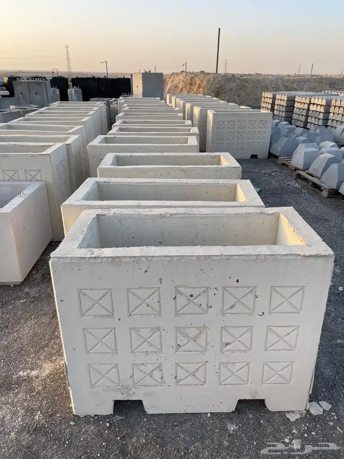 كراسي خرسانيه   تسويرة ارضي احواض زهور 32