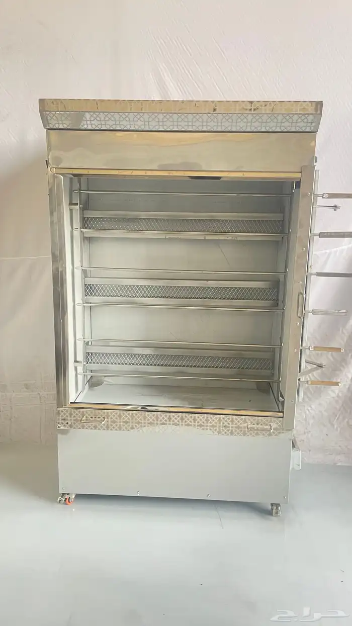 شواية دجاج شواية ستانلس ستيل معدات مطاعم تجهيز مطعم بخاري 0