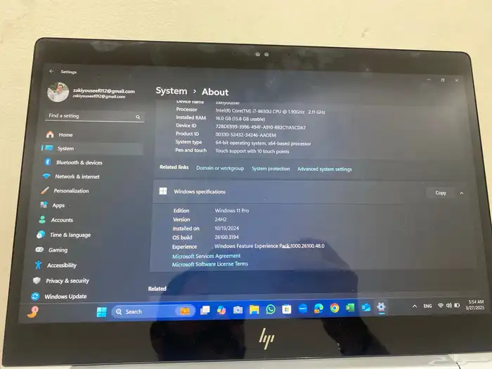 HP EliteBook 840 g5 تاتش   ماوس ابل magic جديد 6