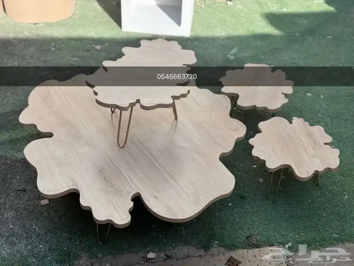 طاولات خشب شكل شجر طبيعي تايلندي 8