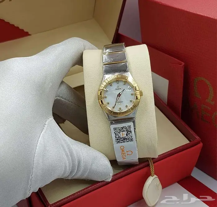كشخة اوميغا OMEGA ساعة نسائي ماركة اوميقا مميزة ساعات اوميجا 8