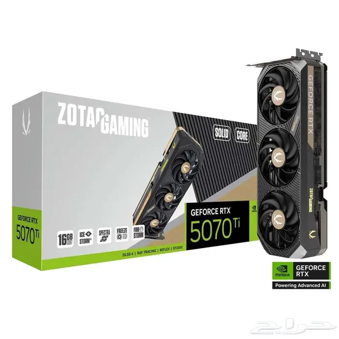كرت Zotac RTX 5070 Ti بأقل الاسعار 0