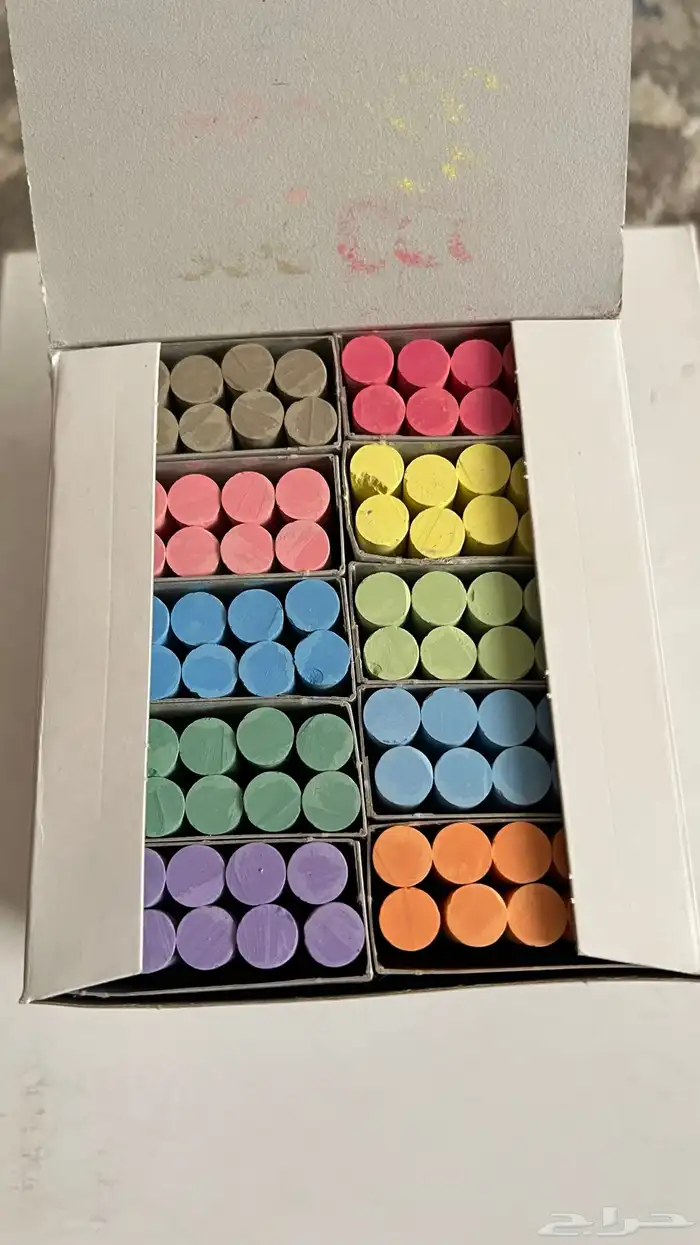 طباشير قديمه أبيض وملون 2