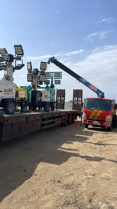 سطحة ونش كرين صبيا لنقل السيارات 5