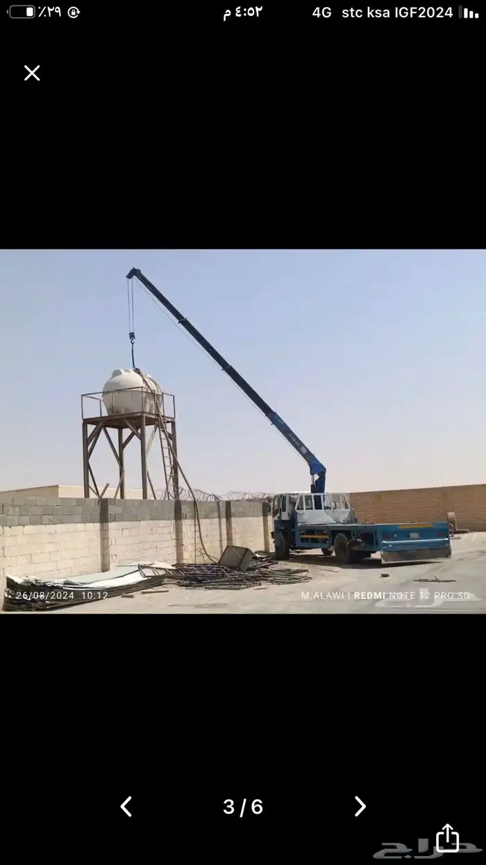 ونش كرين بجميع انوعها الايجار 4