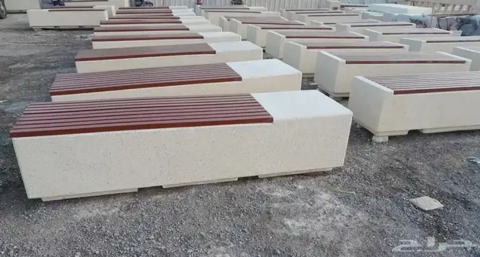 كراسي خرسانية احواض زهوز جميع أعمال زينة الحدائق 0