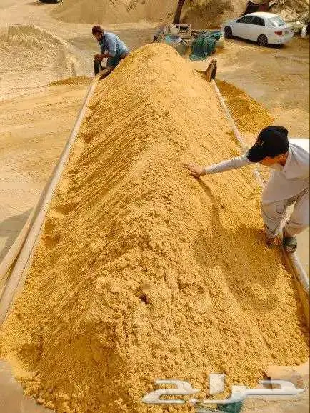 توريد جميع انواع البطحاء الرياض والخشنه والاسمنت 0