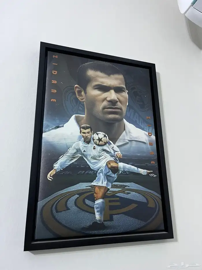 لوحة لاعبين قماش خشب تايلندي اصلي اطار اسود 0