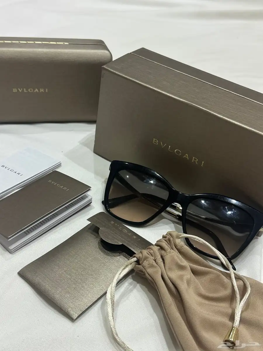 نظارة  BVLGARI بولغري أصلية مع كامل ملحقاتها 7
