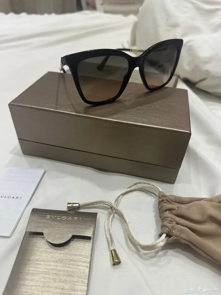 نظارة  BVLGARI بولغري أصلية مع كامل ملحقاتها 0